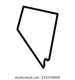 nevada state silhouette vector file eps 10