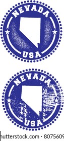 Nevada State USA Distressed Stamps