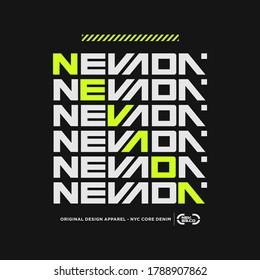 Nevada stylish typography slogan for t-shirt.. Vector print, typography, poster. Global swatches.
