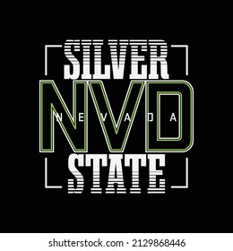 NEVADA t-shirt and apparel design