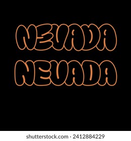 Nevada typography vector illustration, perfect for the design of t-shirts, shirts, hoodies, etc