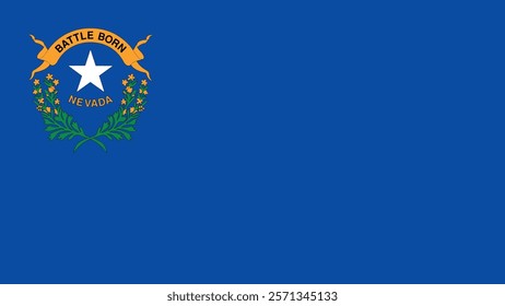 Nevada US State Flag Vector Illustration