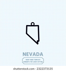 Nevada in your heart, Indiana on your pendant. Our laser-cut metal template captures the essence of Nevada's beauty. Unleash your creativity and craft a unique accessory that speaks volumes.