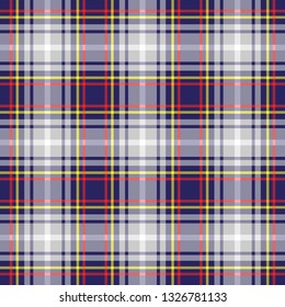 Nevada's Tartan. Seamless pattern for tartan of U.S. state Nevada for fabric, kilts, skirts, plaids. Frequent, small weaving. 