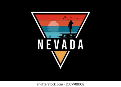 Nevada,t-shirt merchandise silhouette mockup typography [Converted]