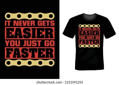 Diseño de camisetas para bicicletas, cosecha, tipografía