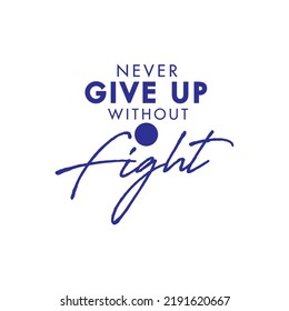 never give banner typography template Vector 