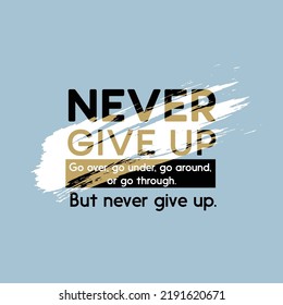 never give banner typography template Vector 
