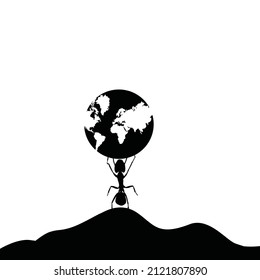 Never give up concept vector art, Motivational and inspirational art.