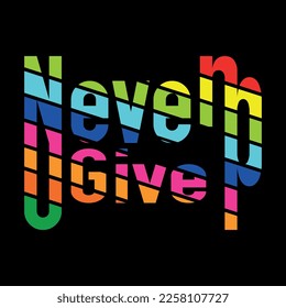 Never Give Up Fall Seven Time, Stand Up Eight T-shirt Design vector T-shirt