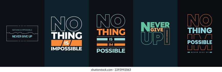 Never give up motivational typography t shirt design Bundle for print. Never Give Up Vector Bundle. Minimal typographic poster Bundle, print, Never Give up motivational quotes bundle	
