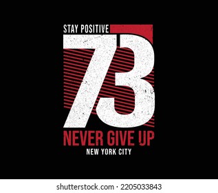 Nunca renuncies al diseño de camisetas con vectores de tipografía motivacional