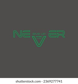 never give up nothing is impossible fat green style t shirt vector design with adobe illustrator