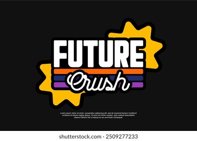 never give up streetwear clothing printing vector elements	