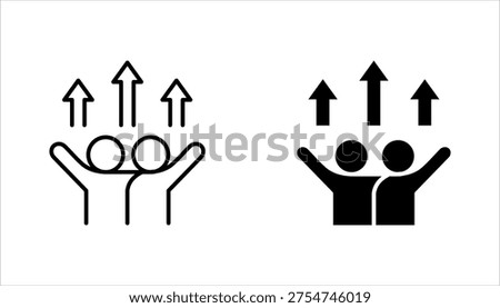never give up succes challenge icon set. never give up succes challenge sign. vector illustration on white background