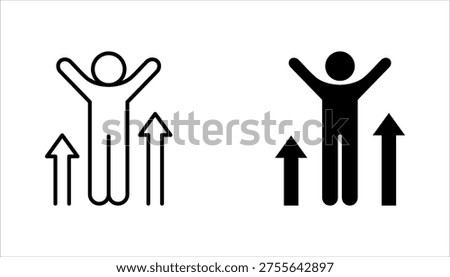 never give up succes challenge icon set. never give up succes challenge sign. vector illustration on white background