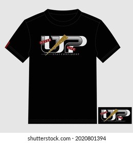 Never Give Up Text Lettering Slogan Trendy Stylish Typography Graphic T shirt Print Vector Illustration Design