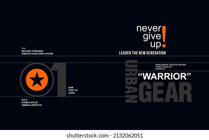 never give up tee