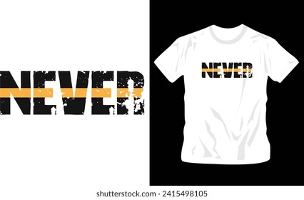 diseño de camisetas de gráficos de texto nunca gruñir