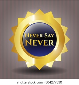 Never Say Never shiny emblem