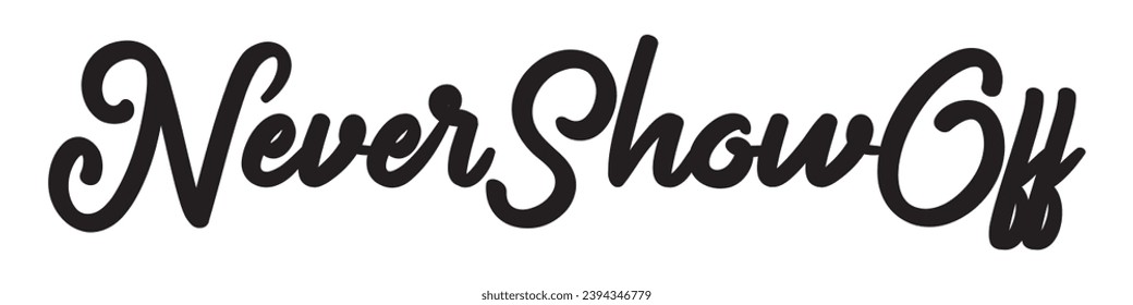never show off text on white background.