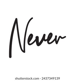 never text on white background.