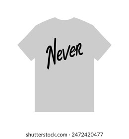 never text t shirt fashion vector illustration template design