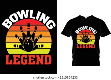 Unterschätze niemals einen alten Mann mit einem Bowling Ball - Bowling T-Shirt 