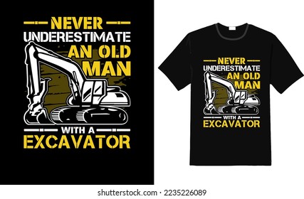 Never Underestimate an old man t- shirt- Old Man t Shirt