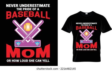 Never underestimate The ..T-shirt design template 