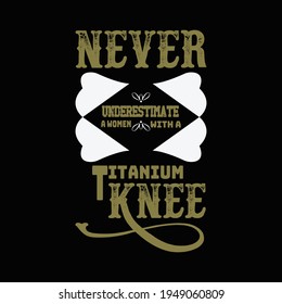 Never underestimate a women t shirt design vector - unique t shirt design template.