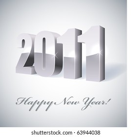 New 2011 year chrome figures card.
