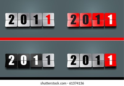 New 2011 Year flip counter