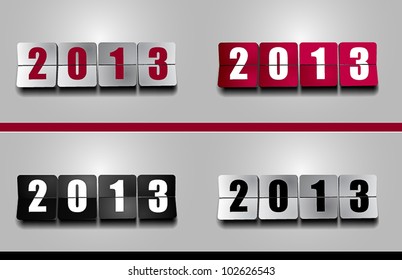 New 2012 Year flip counter