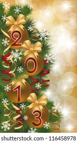 New 2013 Year banner, vector illustration