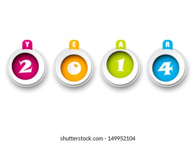 New 2014 Year Design Template. 