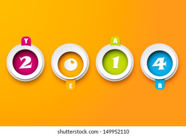New 2014 Year Design Template.