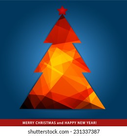 The new 2015 card tree Vector EPS 10 illustration.