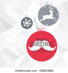 New 2015 Year Card on White
