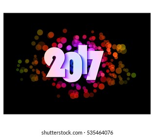 New 2017 year. Abstract illustration