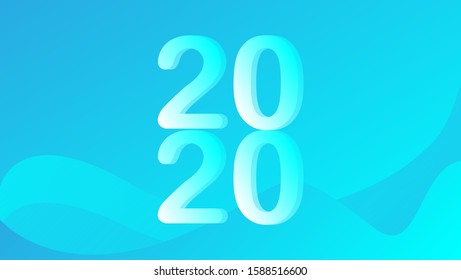 NEW 2020 BACKGROUND WITH BLUE COLORS