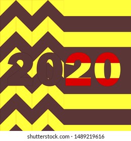new 2020 year background for your design, Vector illustration