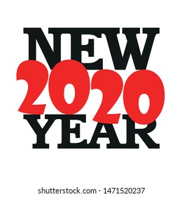 New 2020 Year banner vector
