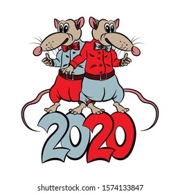 New 2020 year. Happy holiday.