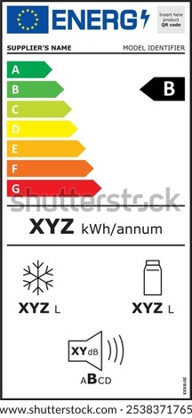 New 2021 Energy Efficiency Labels Household Appliances EU European Consumers Eco Design Commercial Packages Refrigerators