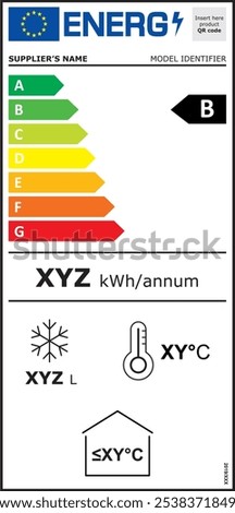 New 2021 Energy Efficiency Labels Household Appliances EU European Consumers Eco Design Commercial Packages Fridges