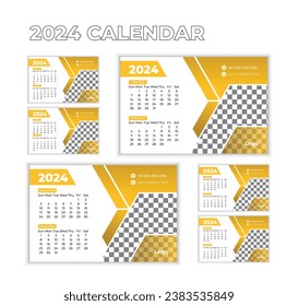New 2024 calendar design for your business.