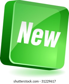 New 3d icon. Vector illustration.