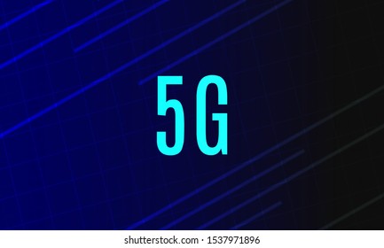 New 5g technology wireless connection background 