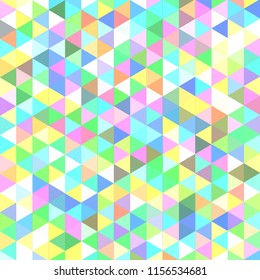 New abstract background multicolored simple seamless triangle.